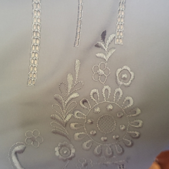 Vintage Perwinkle Embroidered Dress - Picture 4 of 12